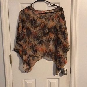 Autumnal colored crop blouse